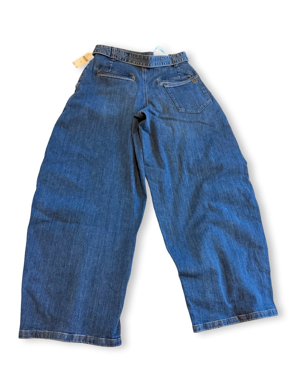 Maeve Belted High-Rise Relaxed Barrel Jeans - Picture 6 of 6